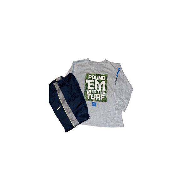 Boys Nike Pound’em Into The Turf LS/Pant Set Size 7 - Picture 1 of 5